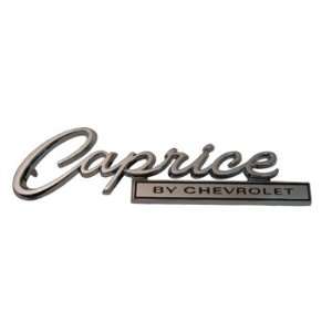  66 CHEVY CAPRICE REAR EMBLEM, CAPRICE BY CHEVROLET 
