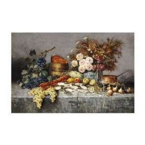  Modeste Carlier   A Bountiful Table Giclee