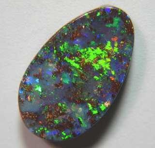 SUPER ELECTRIC 11ct SOLID BOULDER OPAL * SEE VIDEO CLIP  