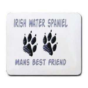  IRISH WATER SPANIEL MANS BEST FRIEND Mousepad Office 