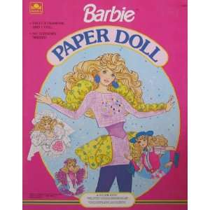  Barbie Paper Doll Book w Wedding, Skating, Western & More 