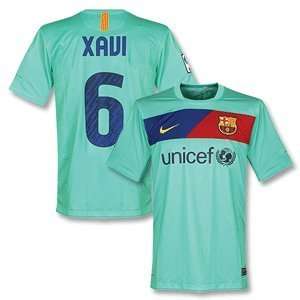 10 11 Barcelona Away Jersey + Xavi 6 