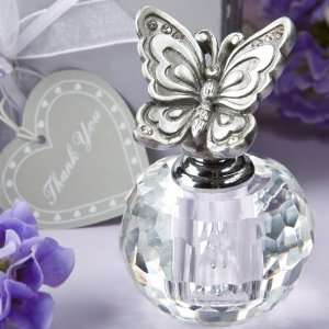   Choice Crystal Collection butterfly themed perfume bottle favors Baby