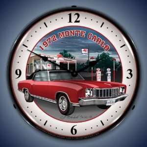  1972 Chevrolet Monte Carlo Lighted Wall Clock Everything 