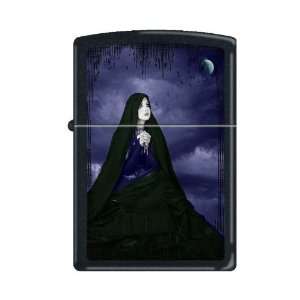   Zippo Gothic Woman Black Matte Lighter, 7219