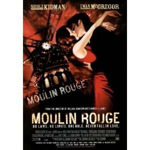 Movie Posters 26.75W by 38.5H  Moulin Rouge Super Resin Gloss 1 3 