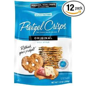 Pretzel Crisps Original, 7.2 Ounce (Pack of 12)  Grocery 