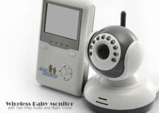 Wireless Baby Monitor w Two Way Audio and Night Vision  