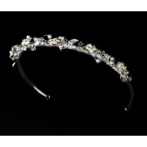  Silver Plated Bridal Headband HP 7877 Beauty