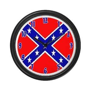  Confederate Flag Flag Wall Clock by 