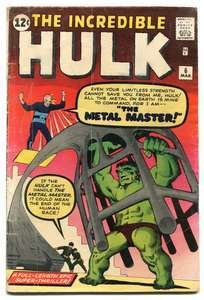 INCREDIBLE HULK #6 (1963) *1st Appearance Metal Master*  