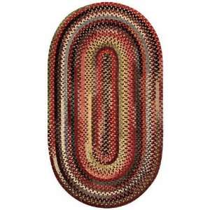   Multi Color Braided Wool Area Rug 8.00 x 11.00.