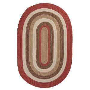   Mills Brooklyn BN79 Terracotta 8 x 11 oval Area Rug