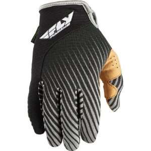  Fly Racing 2012 Lite Race Gloves Youth Black/Gray Large 