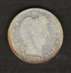 1897 S__Liberty Head Barber Quarter__Very Rare AG Coin  
