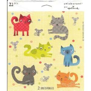  Cute Cats and Mice Scrapbook Stickers (SS5070) Arts 
