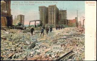 San Francisco, Ca., Post Street Ruins, Earthquake 1906  
