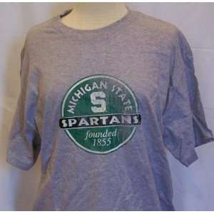   NCAA Michigan State Spartans Tee Shirt Vintage Style Sports