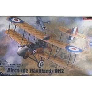   DeHavilland DH2 British WWI Biplane Fighter 1 32 Roden Toys & Games