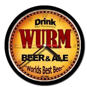  WURM beer and ale cerveza wall clock 