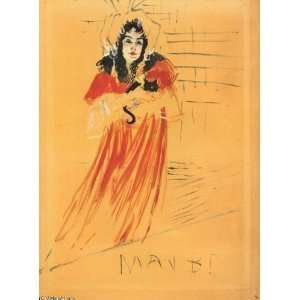   Toulouse Lautrec   24 x 32 inches   Miss May Belfort 1