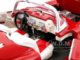 1957 CHEVROLET CORVETTE RED 124 DIECAST MODEL CAR BY WELLY 29393 
