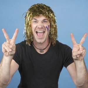  Gold Pom Pom Tinsel Wig   Costumes & Accessories & Wigs 