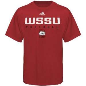   Winston Salem State Rams Red Sideline T shirt