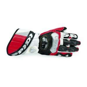 SPIDI RACE VENT LEATHER RACE STREET GLOVE WHITE/RED 3XL 