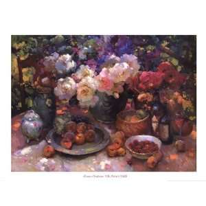 Ovanes Berberian   The Artists Table Size 36x27.5 by Ovanes Berberian 