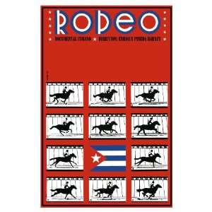  11x 14 Poster.  Rodeo  Cuban documentary Poster. Decor 