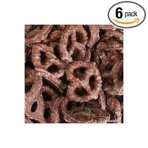 Bergin Nut Company Chocolate Pretzels, 9 Ounce Bags (Pack of 6 