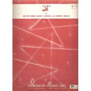  Sheet Music I Berle Arnold Mellin 145 