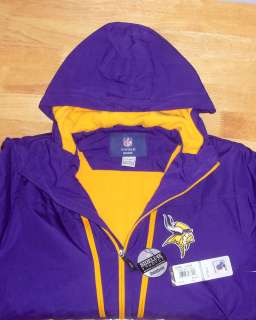   Vikings true sideline player cold weather NFL team jacket Small S nwt