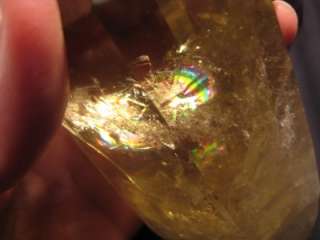 Large Natural Citrine yellow quartz crystal point crystal mineral 