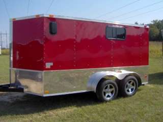 7x12 enclosed ATV cargo motorcycle trailer / windows