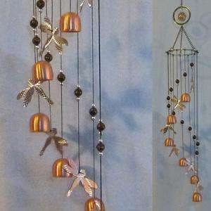 Dragonfly Copper Mobile Wind Chime 763642061708  