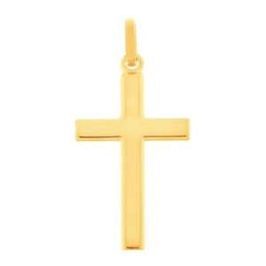  9K Yellow Gold   Jesus Christ Cross Crucifix Pendant 
