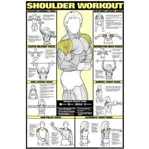 Shoulder Workout Fitness Chart (Co Ed) 