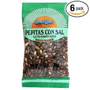 Snak Club Pepitas Con Sal, 4.5000 Ounces (Pack Of 6)  