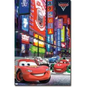  Cars 2 Racing In Tokyo Poster