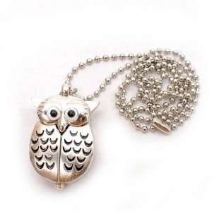   Shape Pocket Watch Necklace Cute Collections White Dial Arabic Number