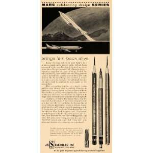  1959 Ad J. S. Staedtler Mars Lumogrpah Drawing Pencil 