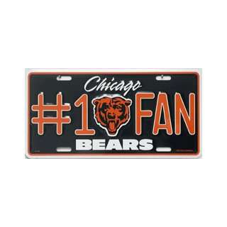  Chicago Bears #1 Fan Metal License Plate *SALE* Sports 