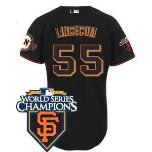 Wholesale New San Francisco Giants #55 Tim Lincecum Black 