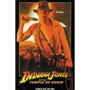 Indiana Jones And The Temple Of Doom   Movie Poster Advance (Size 27 