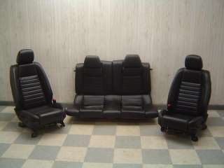 10 11 Mustang GT 5.0L Coyote Black Power Leather Seats  