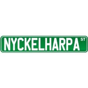  New  Nyckelharpa St .  Street Sign Instruments