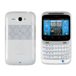  Clear Circles Flexible TPU Gel Case for HTC Status (for AT 