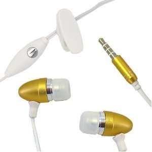  3.5mm Gold Bullet Headset for ZTE Warp/ F160/ Agent E520 
